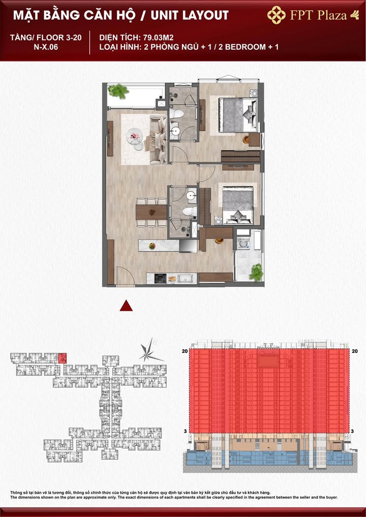 Căn hộ góc 2PN N-X-06 Bắc Từ Liêm 79m² giá 4.228 tỷ - Giảm ngay 50 triệu khi ký hợp đồng!