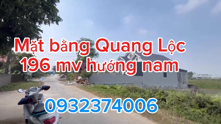 Mặt bằng FrontHouse Xã Quang Lộc, 196m² giá chỉ 1.2 tỷ - Cơ hội đầu tư hấp dẫn!
