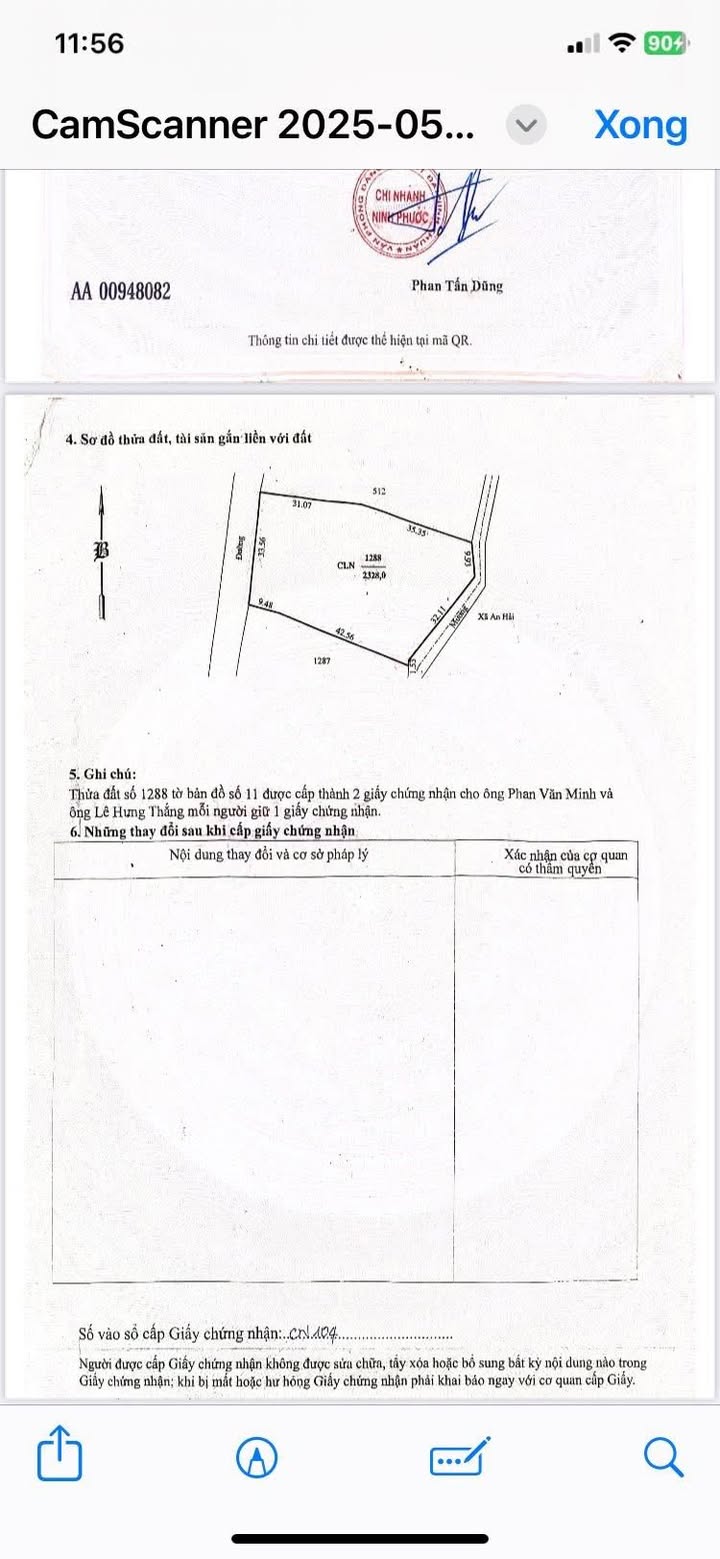 Lô đất CLN 2.328m² tại Thôn Bình Quý, Ninh Phước - Giá chỉ 700 triệu!