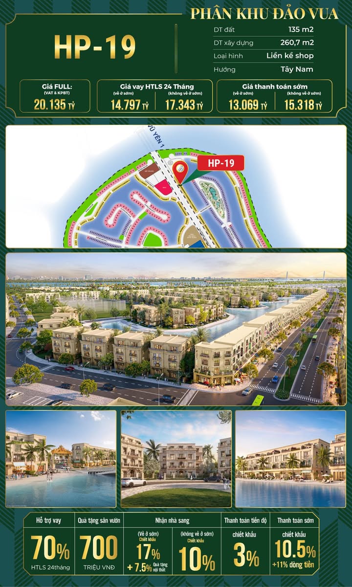 Shophouse HP 51m, Thủy Nguyên, 135m² - Cơ hội đầu tư bền vững!