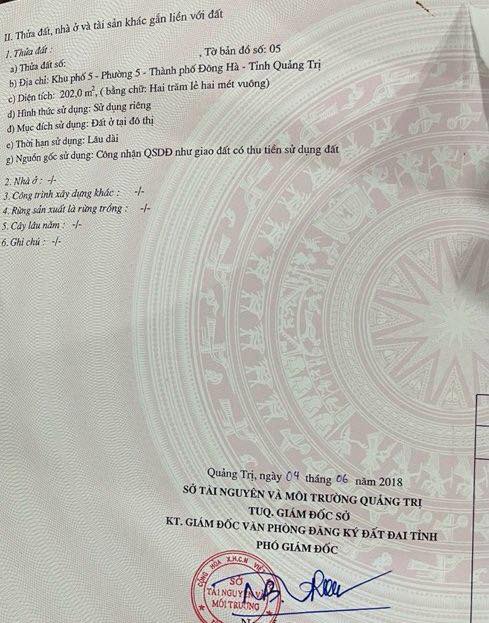 Đất nền mặt tiền đường QL9, Đông Hà 200m² - Cơ hội đầu tư lý tưởng!