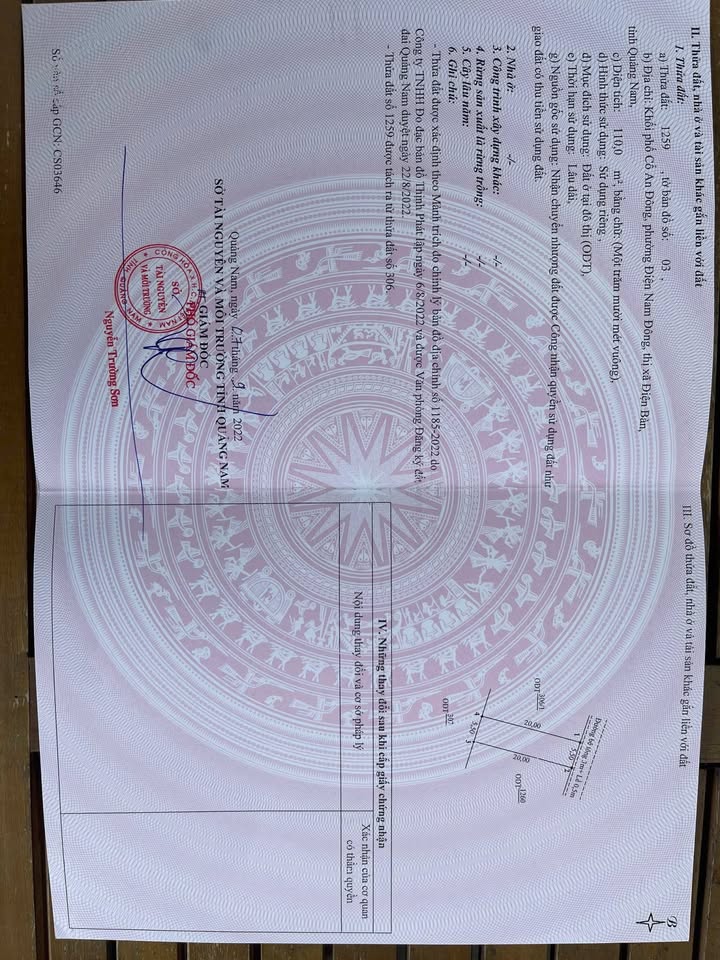 Đất nền Bê Tông Chính, Điện Nam Đông 110m² giá 1.8 tỷ - Sổ đỏ chính chủ!