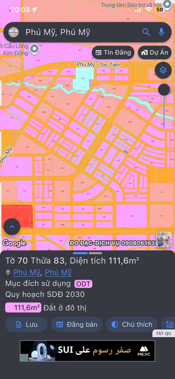 Đất nền dự án TDC 37 ha Phú Mỹ giá thỏa thuận - Cơ hội đầu tư hấp dẫn!