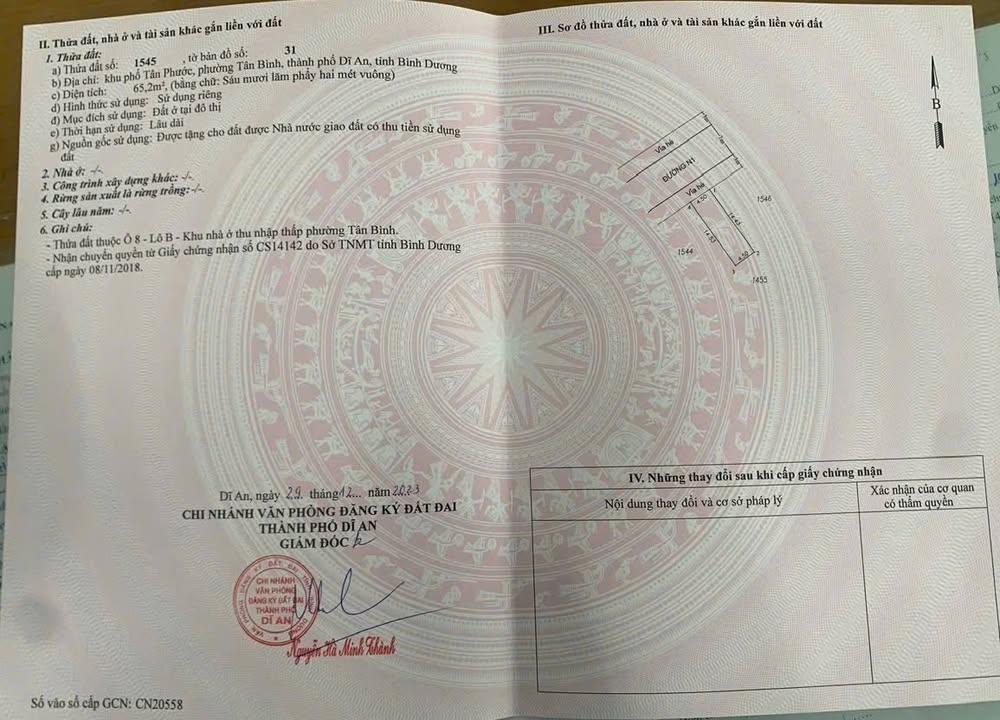 Đất nền KDC Lê Phong Dĩ An 65m² giá 4.35 tỷ - Vị trí kinh doanh đắc địa!