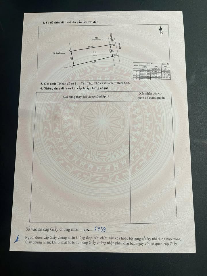 Lô đất Mạo Khê 99m² giá chỉ 5xx triệu - Sổ đỏ chính chủ, pháp lý rõ ràng!