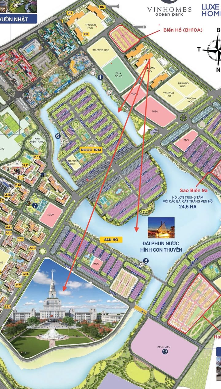 Căn hộ The Senique, Gia Lâm 53m² giá thỏa thuận - View Hồ tuyệt đẹp!