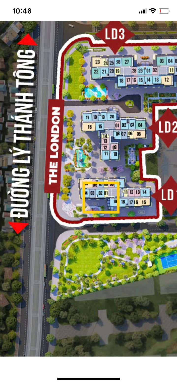 Studio Ld1xx01 Phường Thịnh Liệt 27.8m² giá 2.41 tỷ - Tiến độ 4 năm, siêu giãn