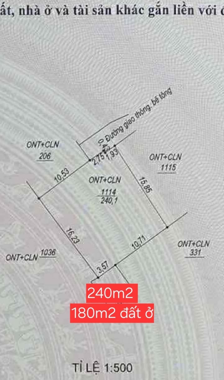 Đất nền trung tâm Lộc Ninh 240m² giá 1.3 tỷ - Vị trí đắc địa, dân cư đông đúc!