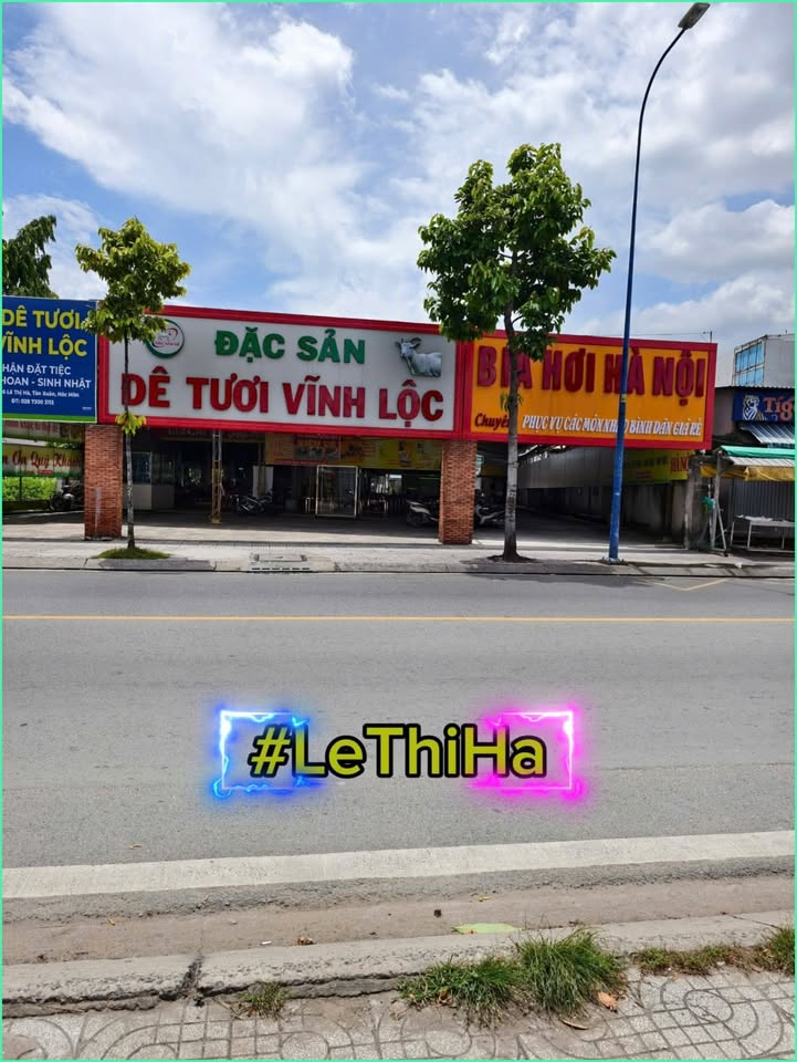 Đất nền 2 mặt tiền Lê Thị Hà, Hóc Môn 1.700m² - Cơ hội đầu tư hiếm có!