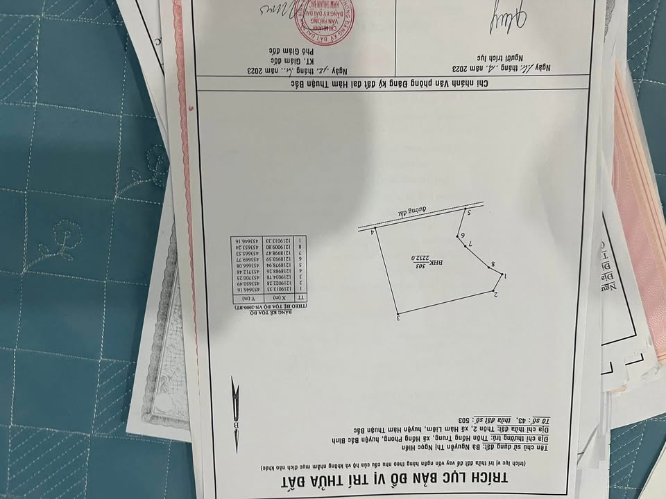 Đất thổ cư xã Hàm Liêm 2232m² giá chỉ 720 triệu - Cơ hội đầu tư tuyệt vời!