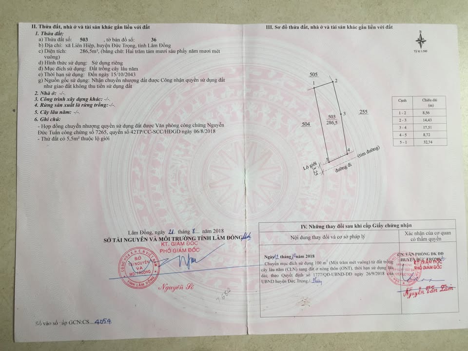 Đất thổ cư 300m² Xã Liên Hiệp - Gần Sân Bay Liên Khương, Giá 15 tỷ!