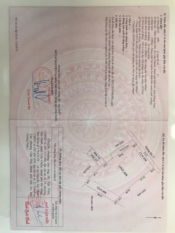 Đất TMDV 2380m² tại Hội An giá 50 tỷ - Pháp lý đầy đủ, sẵn sàng xây dựng!