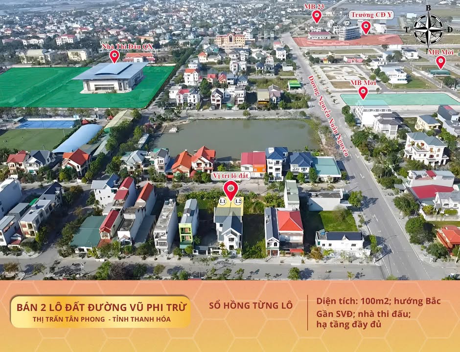 Đất nền đường Vũ Phi Trừ, Tân Phong 100m² - Đầu tư sinh lời ngay!