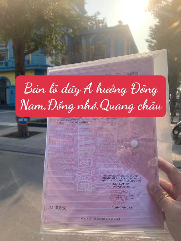 Đất nền Đồng Nhỏ, Quang Châu 72m² giá 3 tỷ - Khu vực kinh doanh sầm uất!