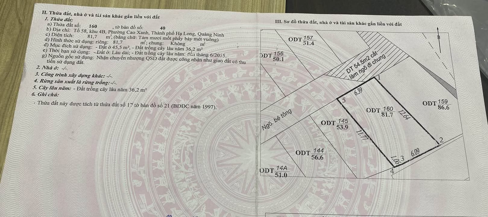 Đất nền Hạ Long 81.7m² giá 1.85 tỷ - Sổ đỏ chính chủ, hướng Tây Bắc!
