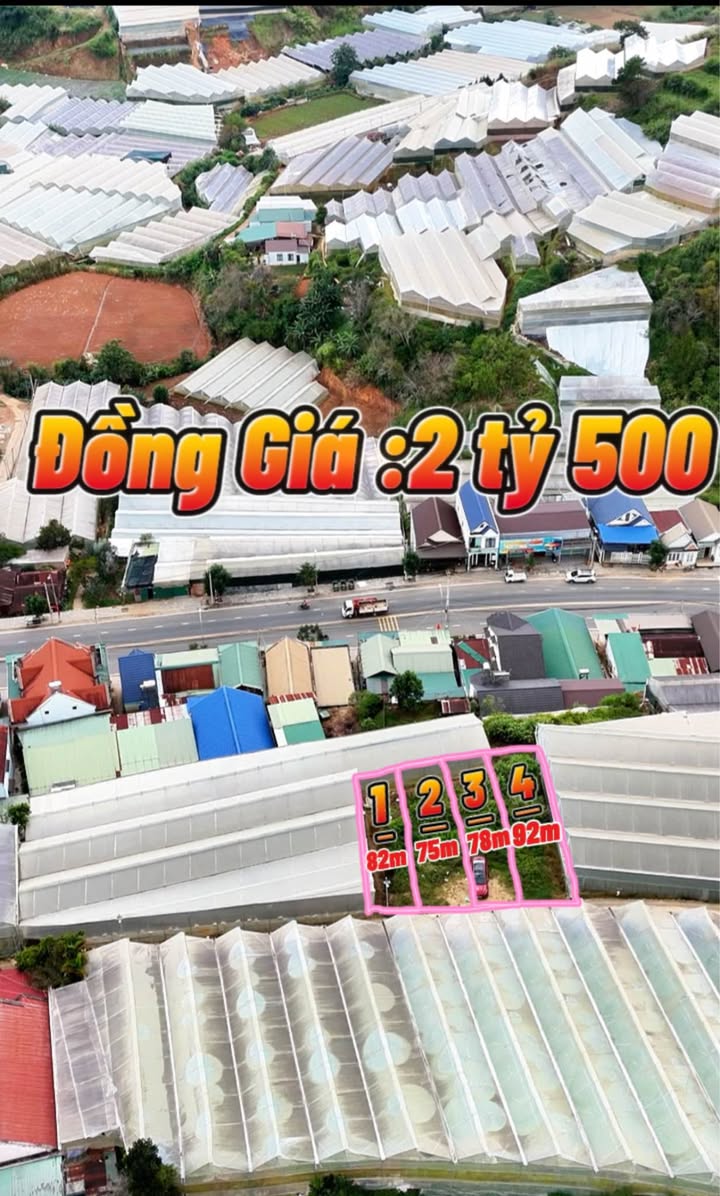 Đất xây dựng Phường 7, Đà Lạt 92m² giá 2.5 tỷ - Cơ hội đầu tư hấp dẫn!