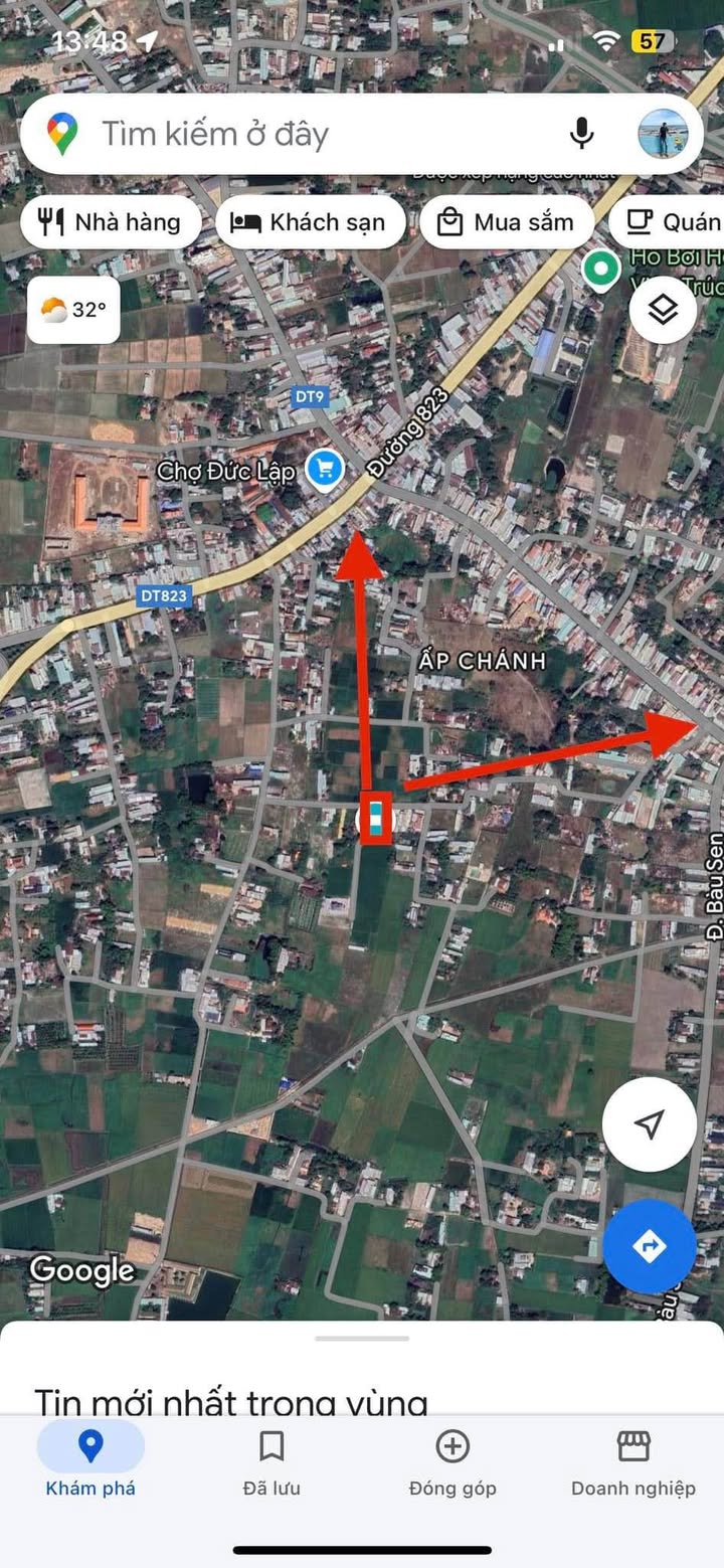 Đất nền Ấp Chánh, Đức Lập Hạ 1560m² giá 2.2 tỷ - Tiềm năng đầu tư lớn!