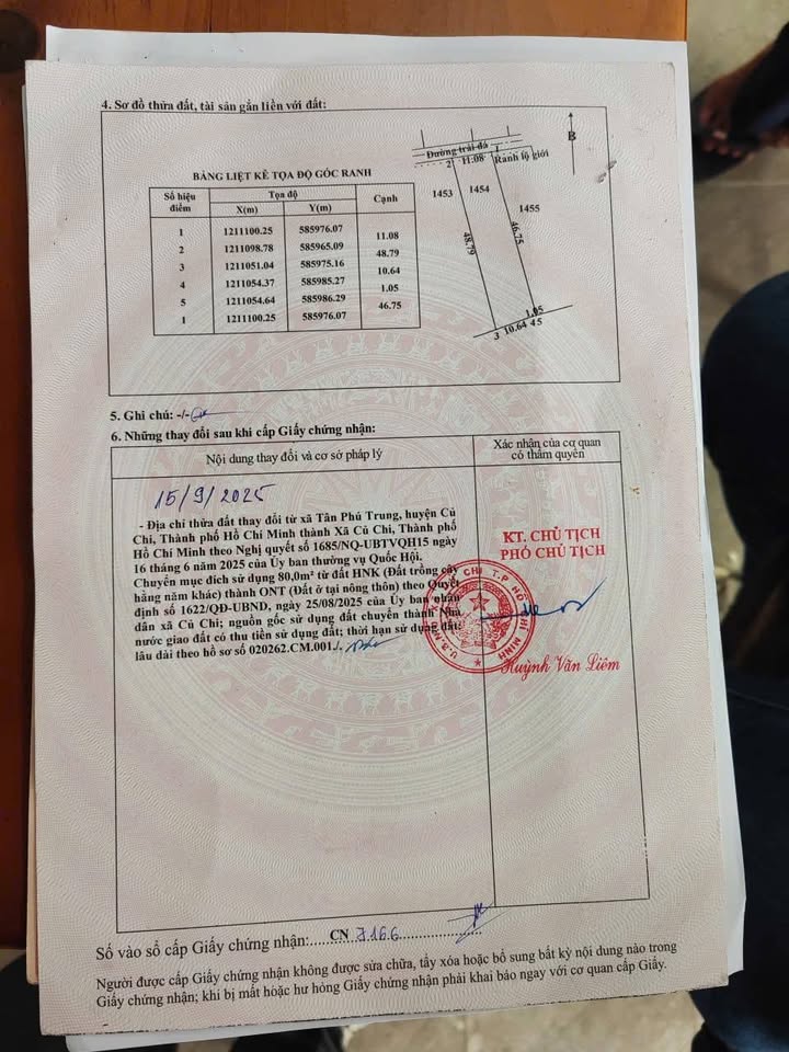 Đất nền 565m² tại Tân Phú Trung, Củ Chi - Giá chỉ 4.5 tỷ, xây dựng tự do!