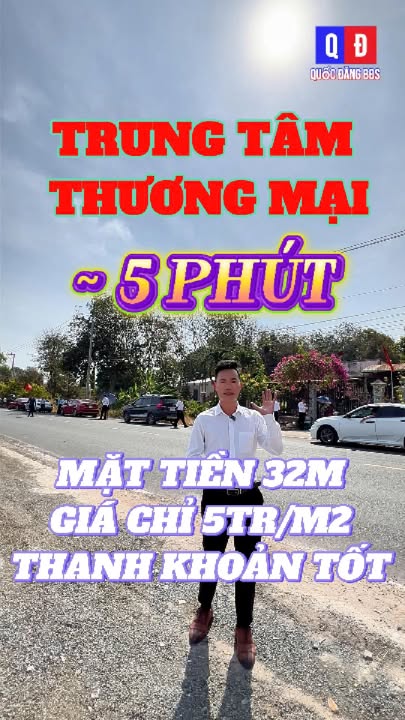 Đất mặt tiền 32m Cao Bá Quát, 250m² giá 1.25 tỷ - Đầu tư sinh lời ngay!