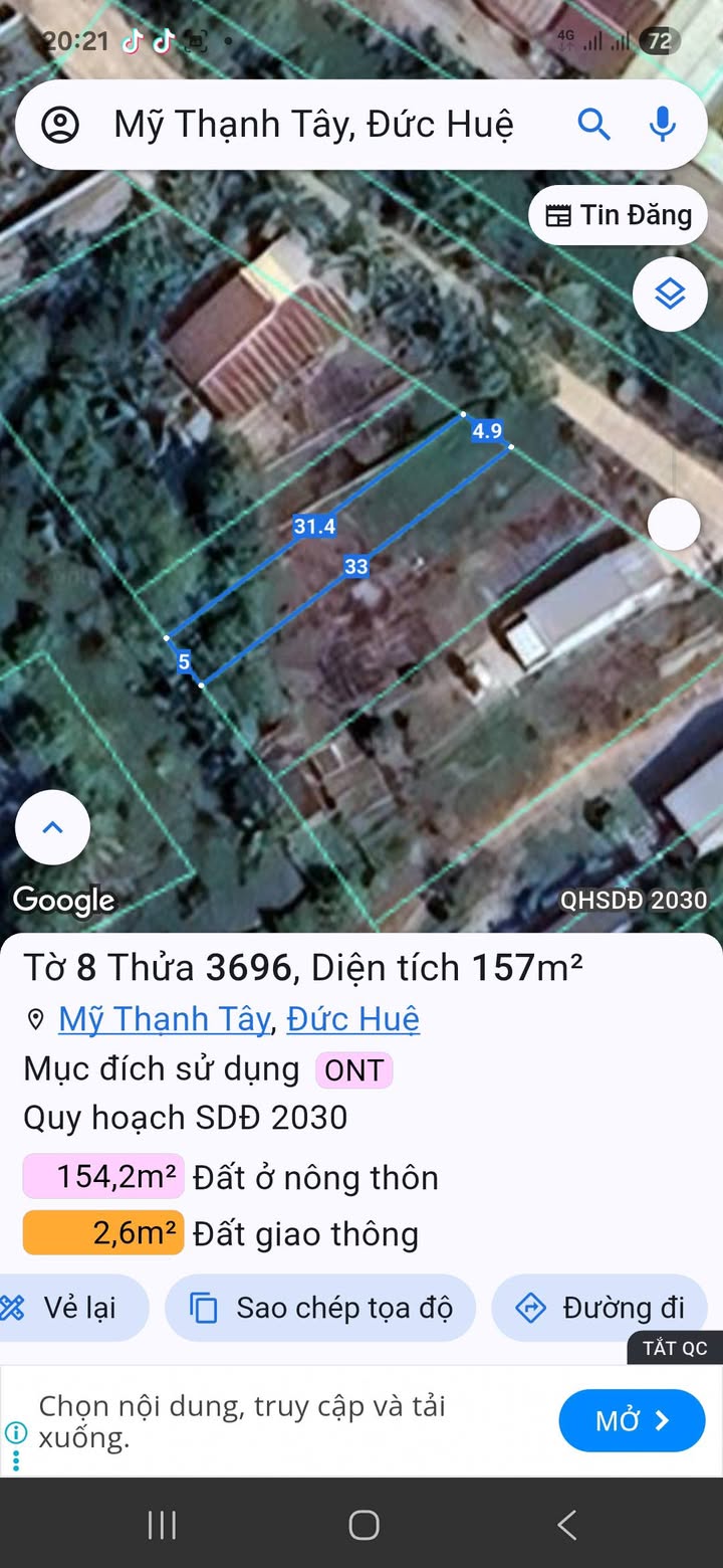 Đất nền 165m² tại 838b, Xã Mỹ Thạnh Tây, Huyện Đức Huệ - Sổ hồng riêng, giá thỏa thuận!