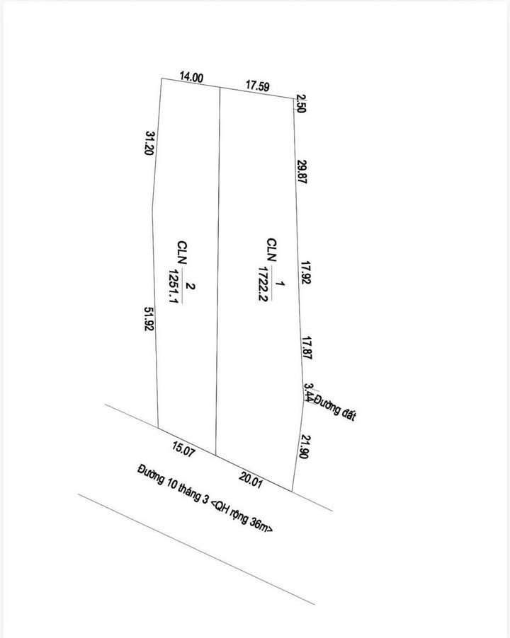 Đất thổ cư mặt tiền đường 10/3, Buôn Ma Thuột, 500m² giá 13.5 tỷ - Đầu tư sinh lời!