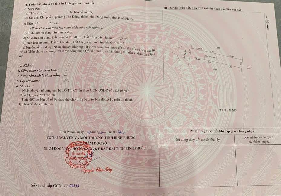 Đất nền Phường Tân Đồng 216m² giá chỉ 300 triệu - Cơ hội đầu tư tuyệt vời!