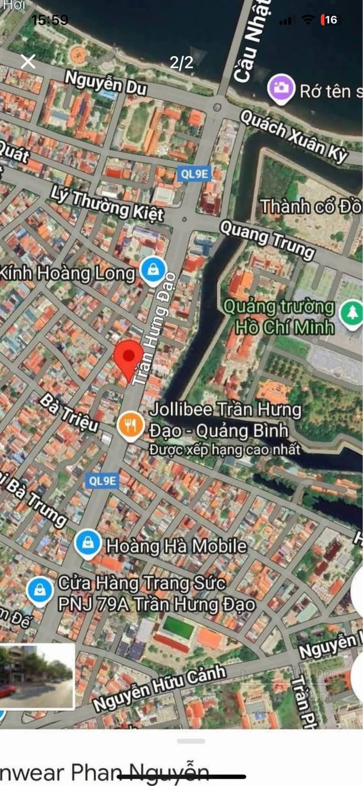 Nhà mặt tiền Trần Hưng Đạo, Đồng Hới 115m² giá 17 tỷ - Kinh doanh sầm uất!