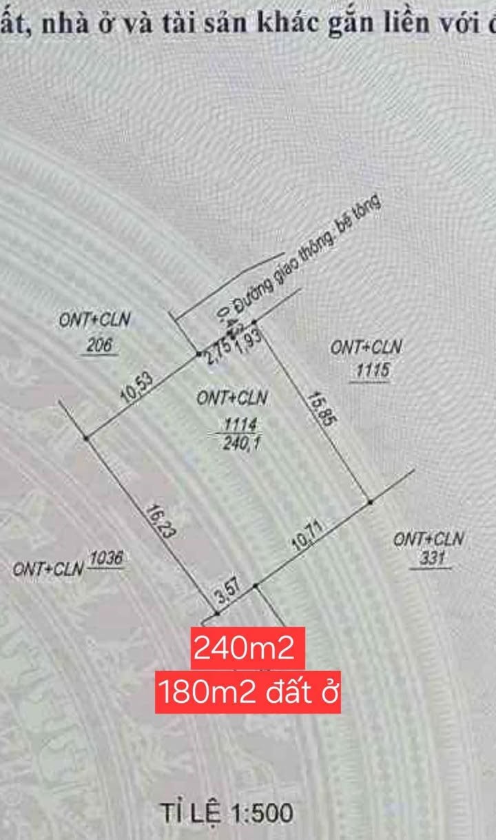 Đất nền 240m² tại Trung tâm Lộc Ninh - Sổ đỏ chính chủ, giá chỉ 1.3 tỷ!