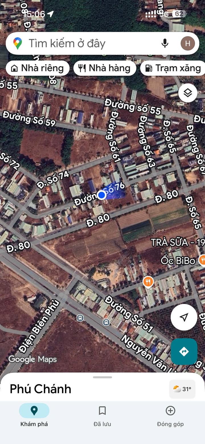 Đất nền đường 76, Phường Phú Mỹ, Bình Dương 100m² giá 2 tỷ - Không lỗi phong thủy!