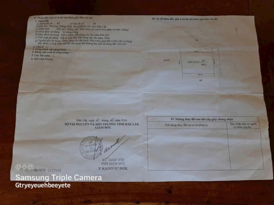 Đất thổ cư Phường Thống Nhất 625m² giá 800 triệu - Vị trí đắc địa gần chợ và trường học!