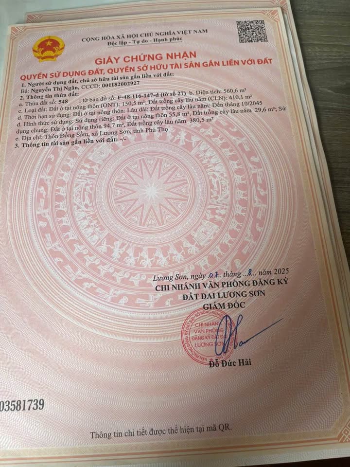 Đất nền Nhuận Trạch, Lương Sơn 80m² giá 1 tỷ - Cơ hội đầu tư không thể bỏ lỡ!