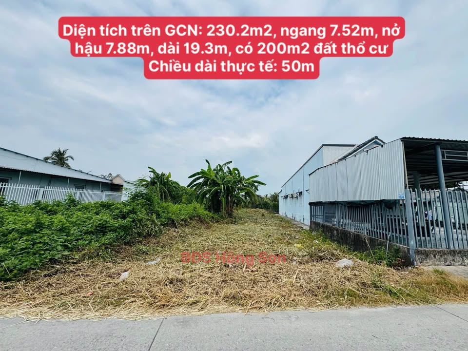 Đất thổ cư Đòn Dông, Thạnh Lộc 230.2m² giá 1.4 tỷ - Tiềm năng phát triển cao!