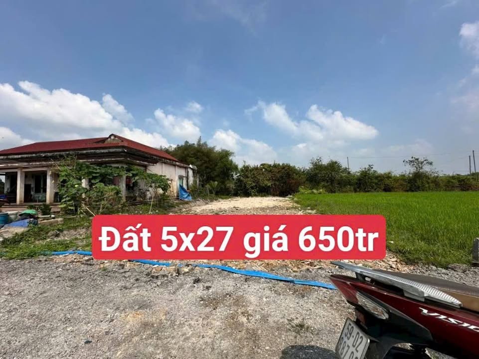 Đất thổ cư Đức Hòa, Long An 135m² giá chỉ 650 triệu - Cơ hội đầu tư tuyệt vời!