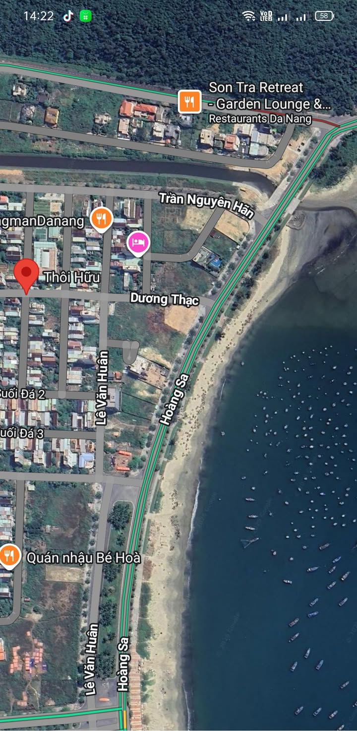 Đất mặt tiền đường Thôi Hữu, Sơn Trà, Đà Nẵng 90m² giá chỉ 7.8 tỷ - Gần biển tuyệt đẹp!