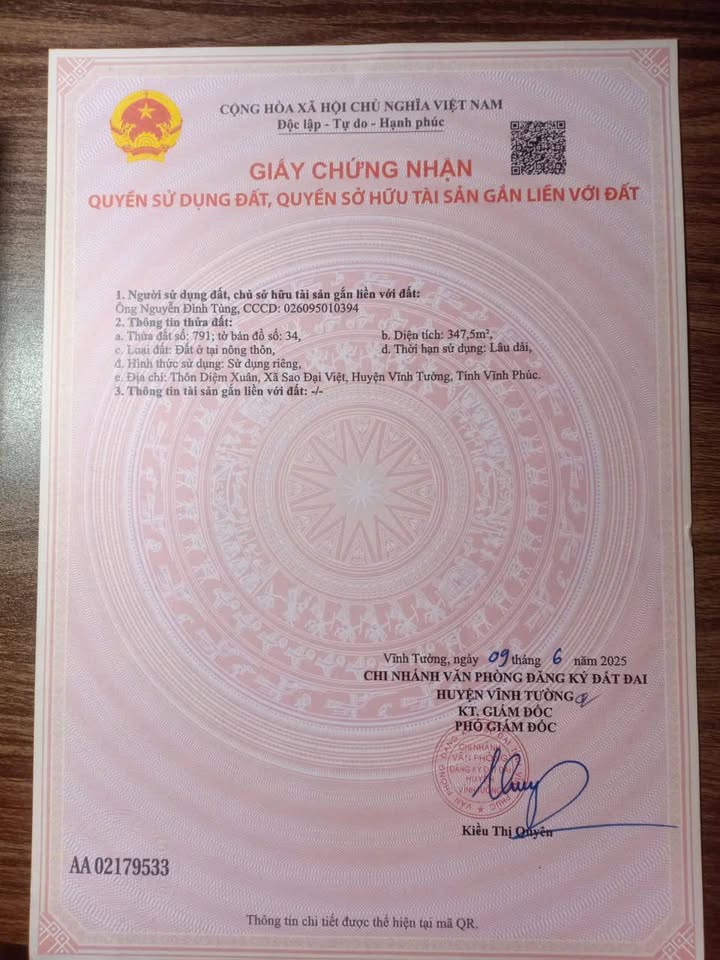 Đất nền chính chủ 147.5m² tại Tân Xuân, Việt Trì - Cơ hội đầu tư hấp dẫn!