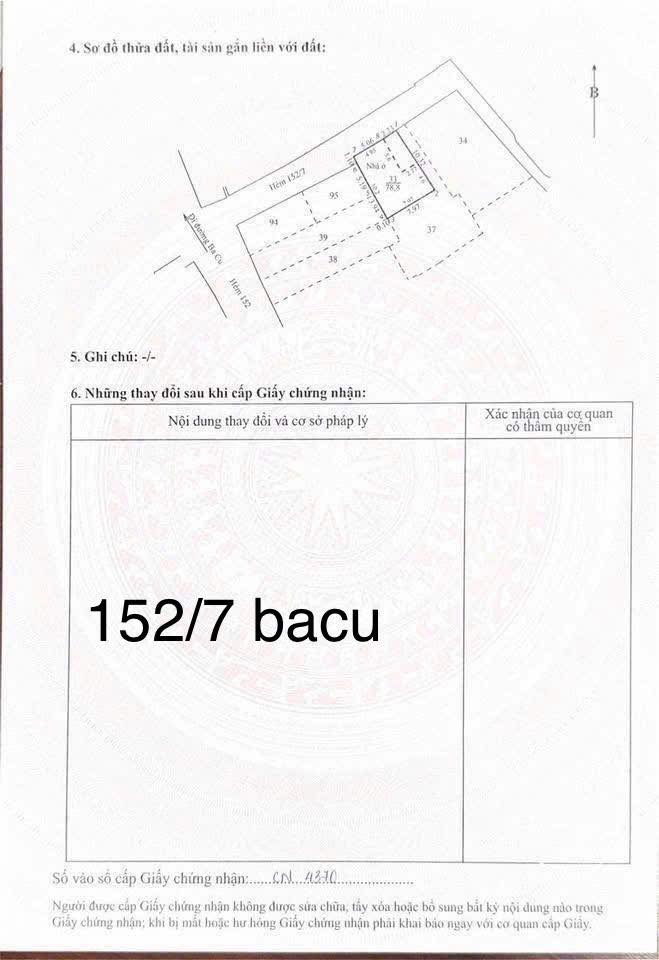 Đất hẻm 152 Ba Cu, Vũng Tàu 78.8m² giá 7.59 tỷ - Vị trí lý tưởng cho kinh doanh!