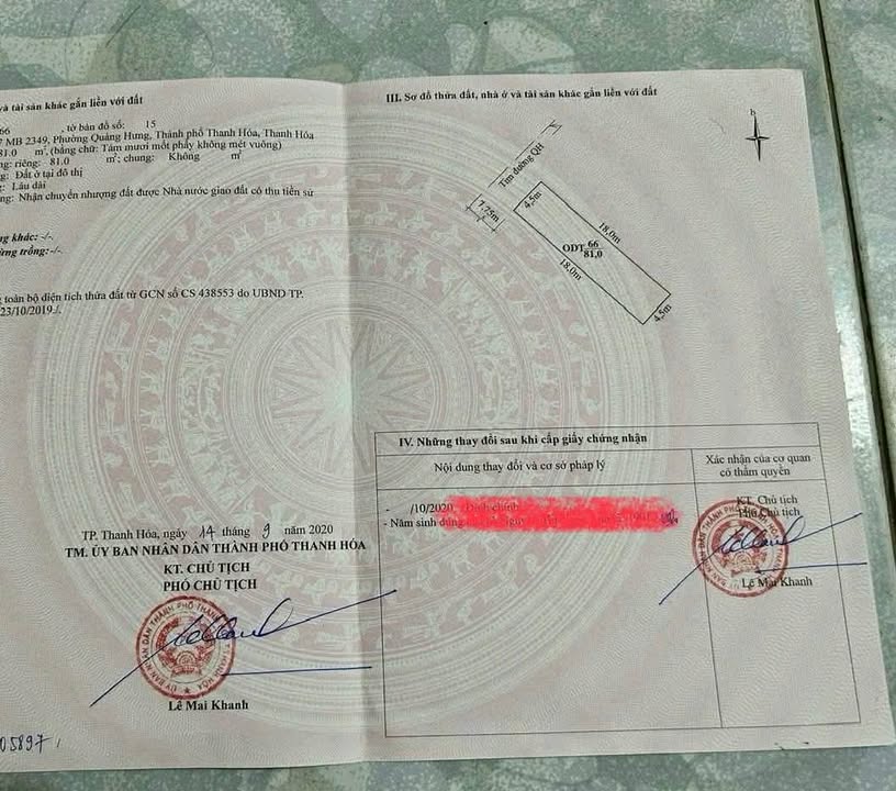 Đất nền MBQH 2349 Quảng Hưng 81m² giá 1.7 tỷ - Cơ hội đầu tư hấp dẫn!