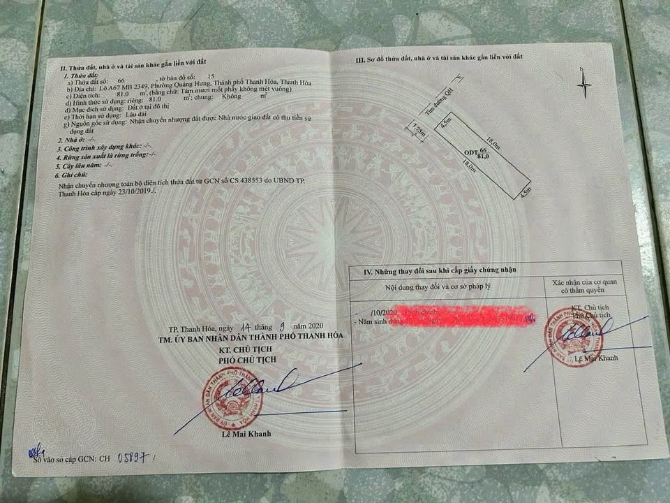 Đất nền A67 MB2349 Quảng Khê 81m² giá 1 tỷ - Đầu tư sinh lời ngay!