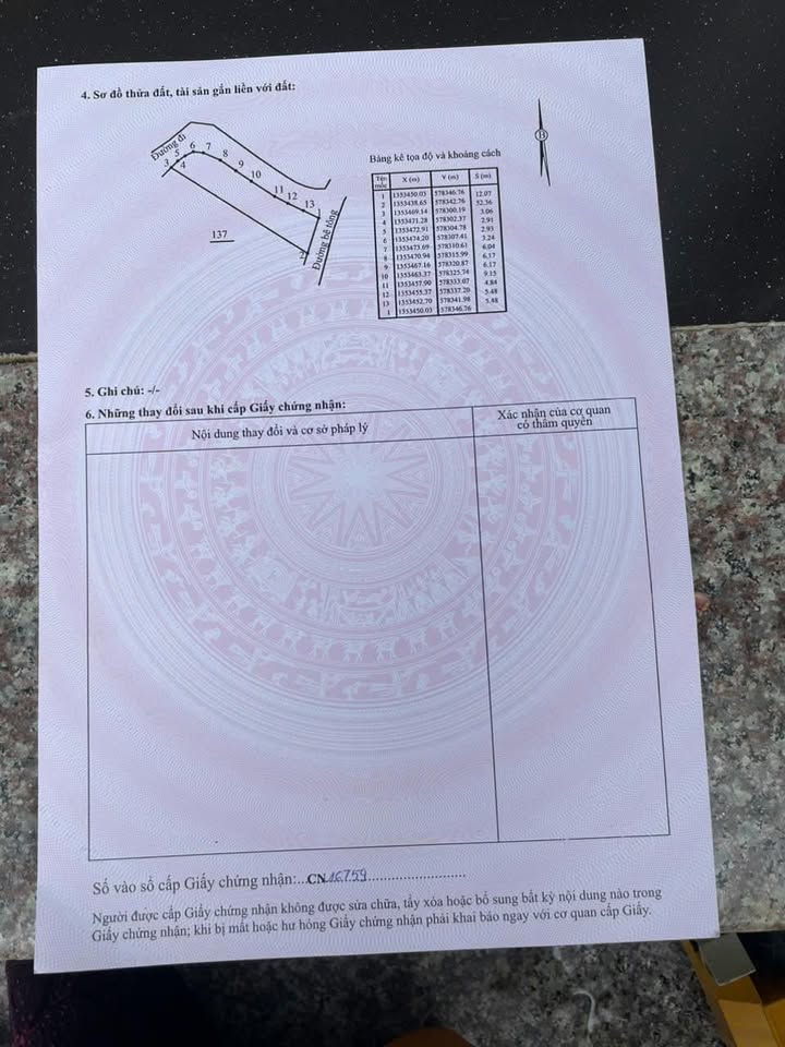 Đất nền Diên Tân 531m² giá 390 triệu - Cần bán gấp, view hồ đẹp!