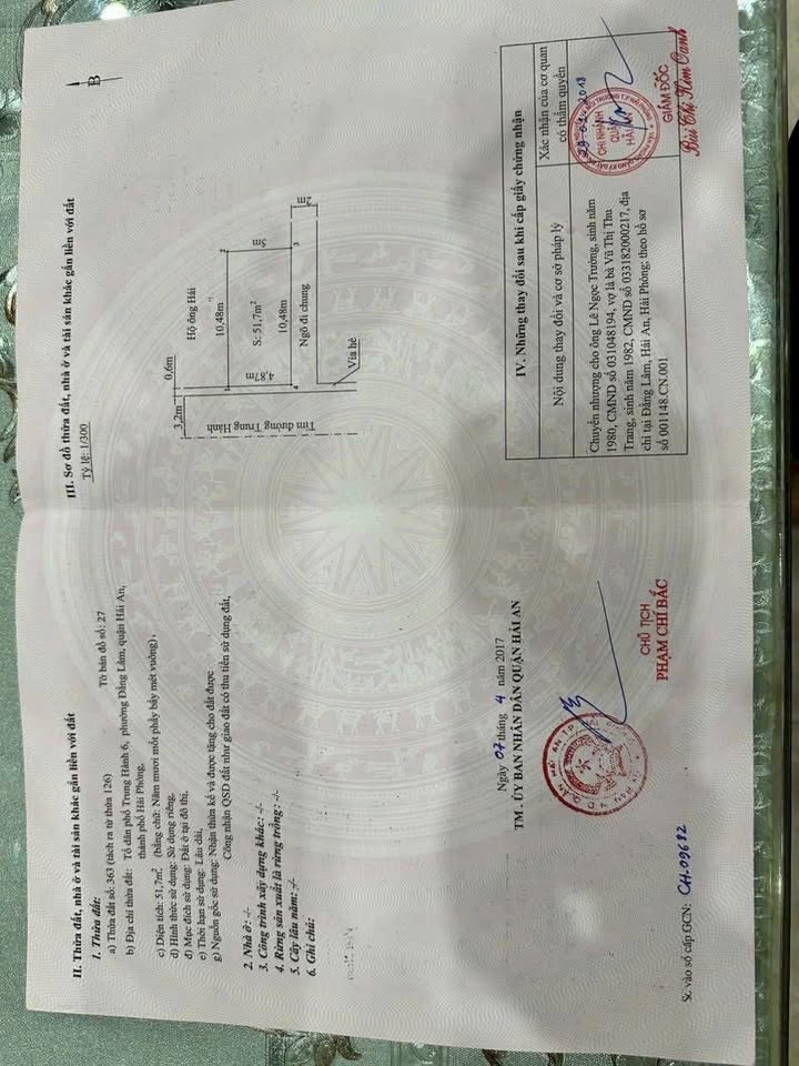 Đất lô góc mặt đường Trung Hành, Hải An, Hải Phòng 51,7m² giá 6,2 tỷ - Kinh doanh thuận lợi!