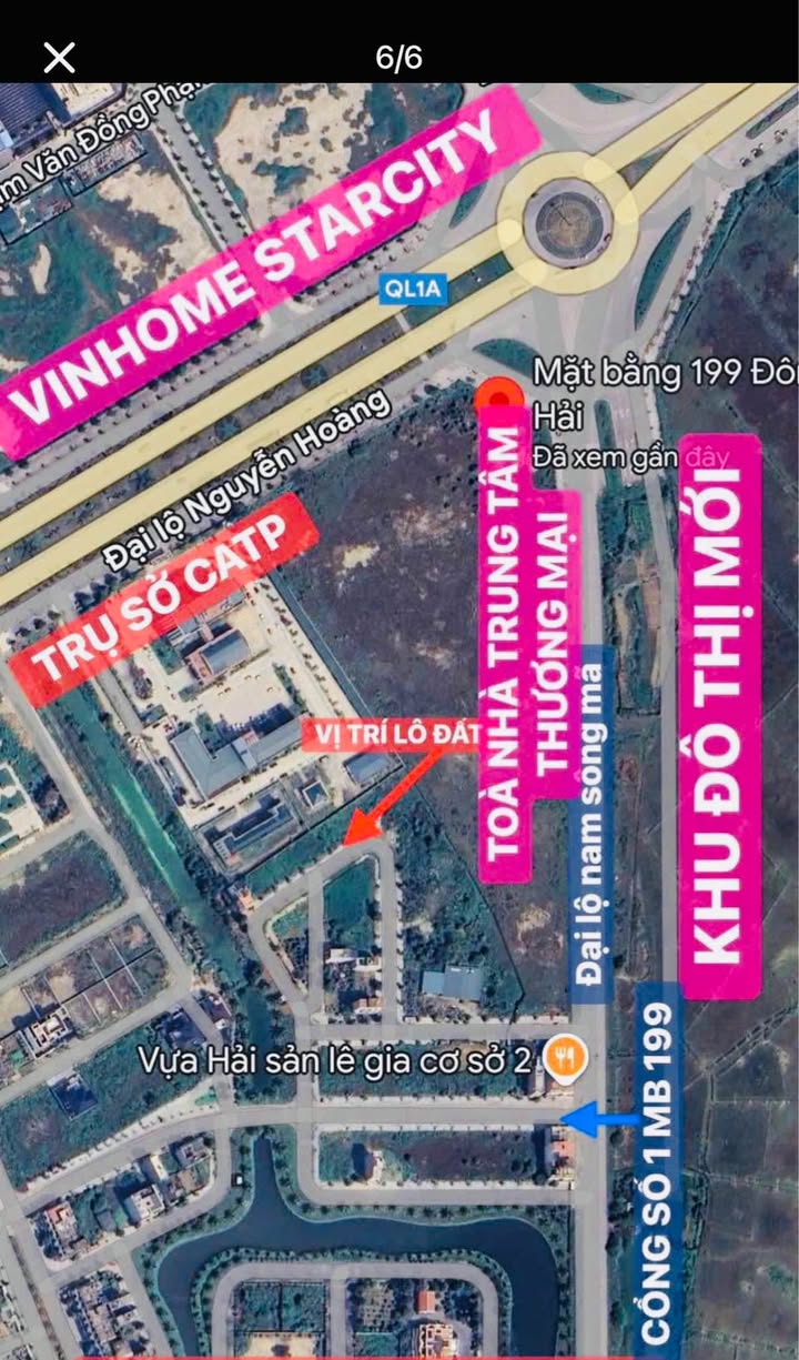 Đất nền MB199 Đông Hải cũ, 150m² giá 6 tỷ - Vị trí đắc địa trung tâm hành chính mới