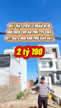 Đất mặt tiền đường Lê Duẩn, An Phú, Gia Lai 100m² - Kinh doanh sầm uất!