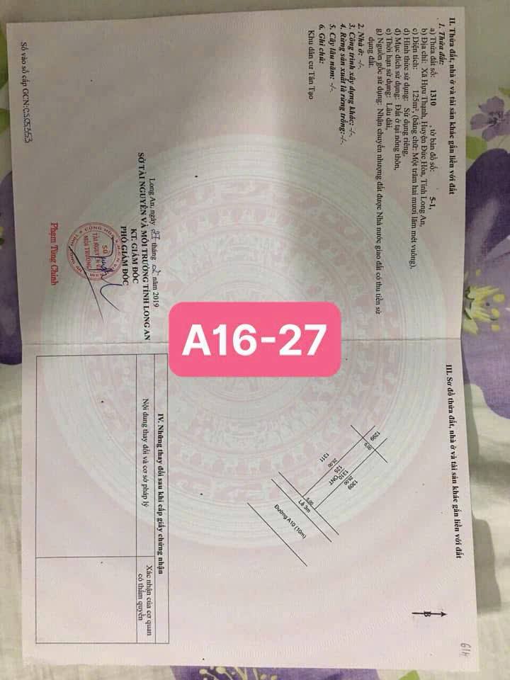 Đất nền KDC Tân Đức, 125m² giá 2.6 tỷ - Vị trí đẹp, đầu tư sinh lời!