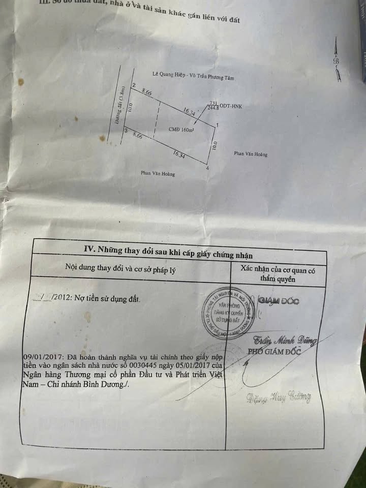 Đất thổ cư Phú Lợi Thủ Dầu Một 244m² giá 6.3 tỷ - Cơ hội đầu tư tốt!