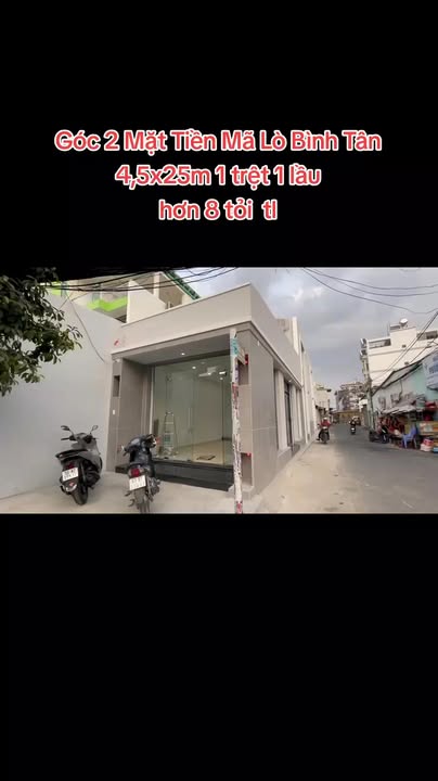 Nhà mặt tiền Mã Lò, Bình Tân 112m² giá 8.8 tỷ - Bán gấp căn góc 2 mặt tiền!