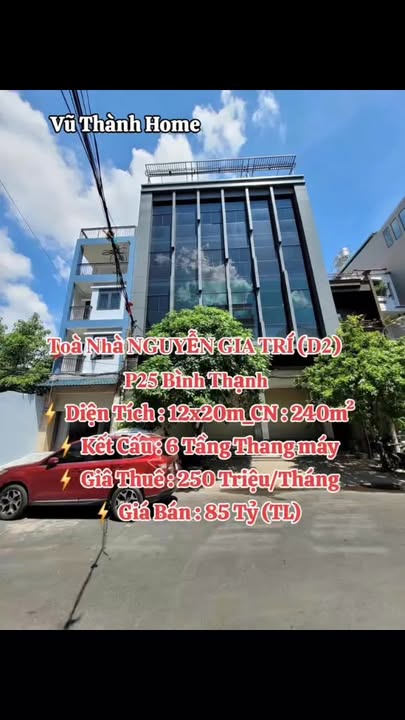 Căn hộ Tòa Nhà NGUYỄN GIA TRÍ (D2) Quận Bình Thạnh 240m² giá 85 tỷ - Đầu tư sinh lời tuyệt vời!
