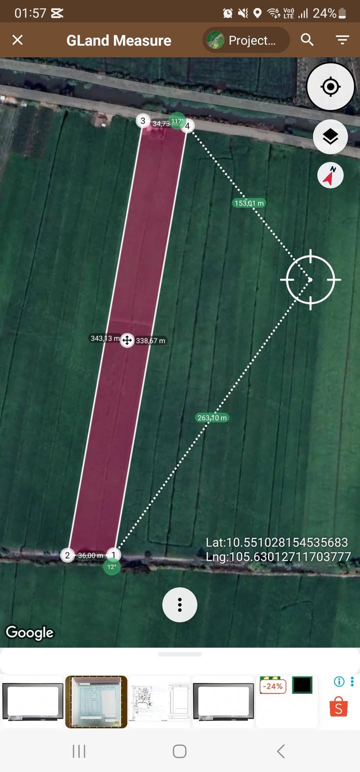 Đất nông nghiệp 12960m² tại Kênh Cá Rô, Phường Mỹ Ngãi - Giá chỉ 24.624 tỷ VND