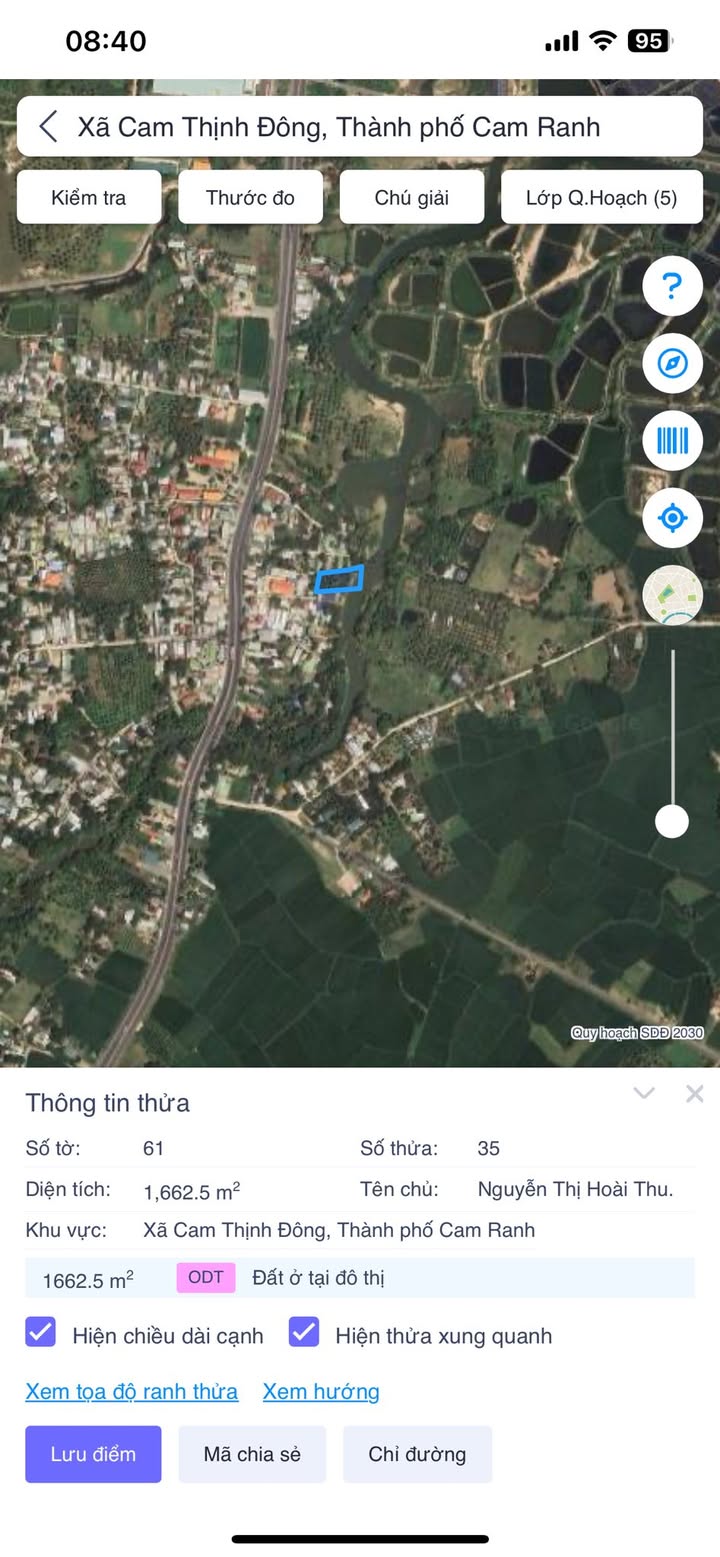 Đất nền Cam Thịnh Đông 1662m² - Đầu tư sinh lời ngay gần Vin