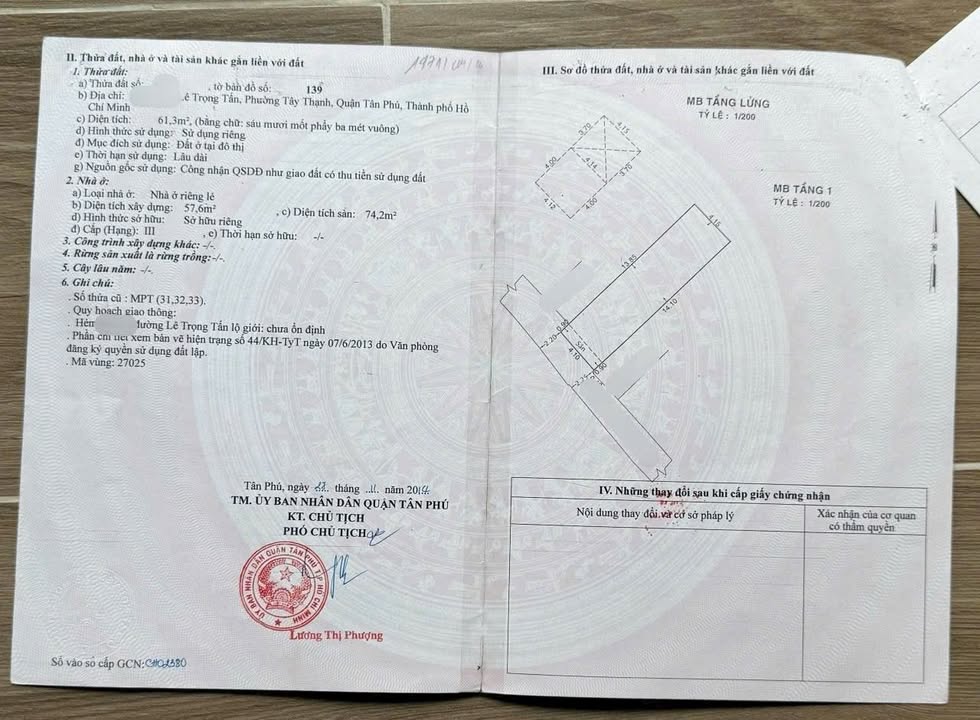 Nhà cấp 4 hẻm xe hơi Lê Trọng Tấn 61m² giá 5.1 tỷ - Thương lượng ngay!