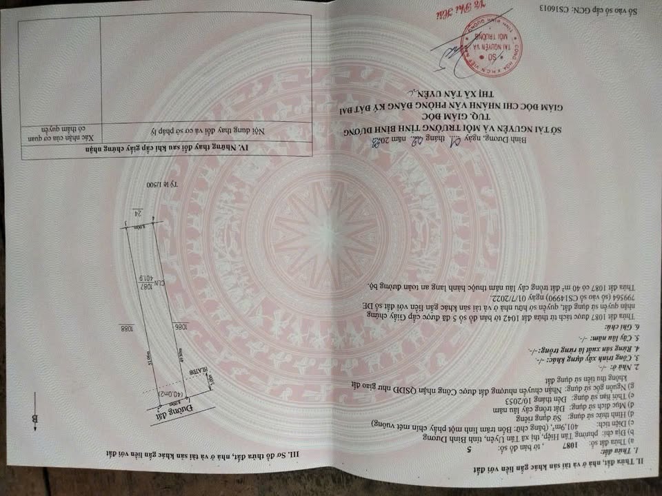 Đất nền Tân Hiệp 10, 400m² giá 1.85 tỷ - Cơ hội đầu tư sinh lời!